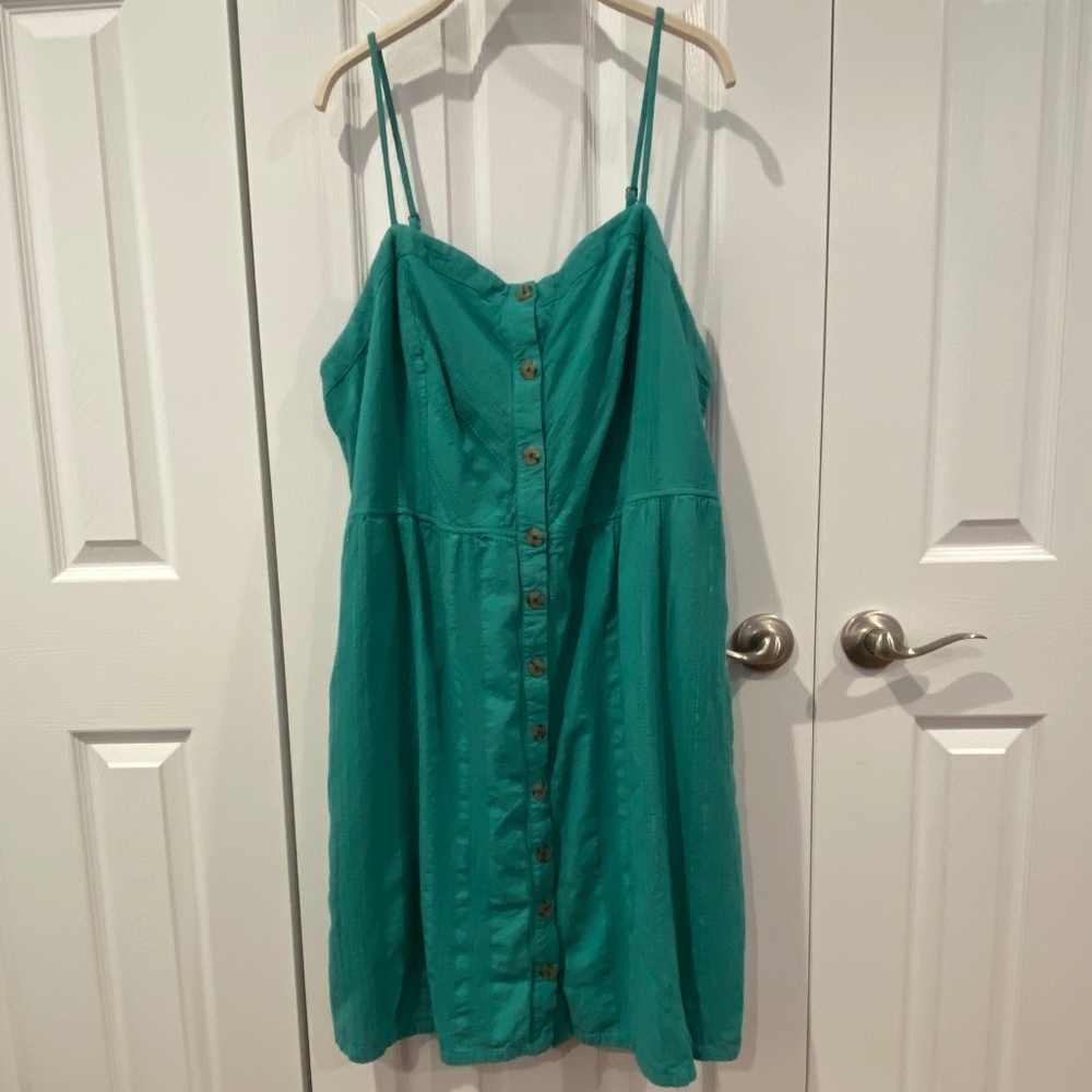 Universal thread Summer Dress SZ 2x Greenish Blue